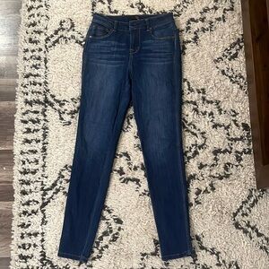 Dark denim skinny jeans